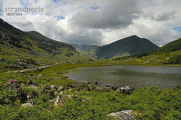 Cummeenduff Lough  Black Valley  Macgillycuddy's Reeks  Killarney  Grafschaft Kerry  Irland  Europa