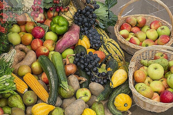 Obst  Gemüse  Erntedank  Religion  Ruggell  Rheintal  Liechtenstein  Europa