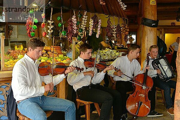 Kneipenmusik  Festival der Bergfolklore  Zakopane  Polen  Europa