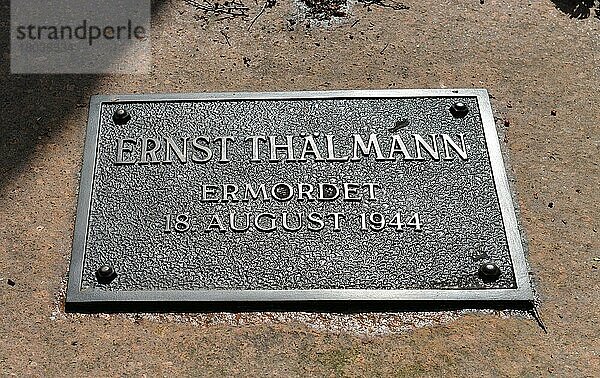 Grab  Ernst Thälmann  Gedenkstätte der Sozialisten  Zentralfriedhof Friedrichsfelde  Gudrunstrasse  Lichtenberg  Berlin  Deutschland  Europa