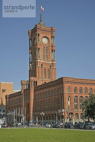 Rotes Rathaus  Rathausstraße  Mitte  Berlin  Deutschland  Europa