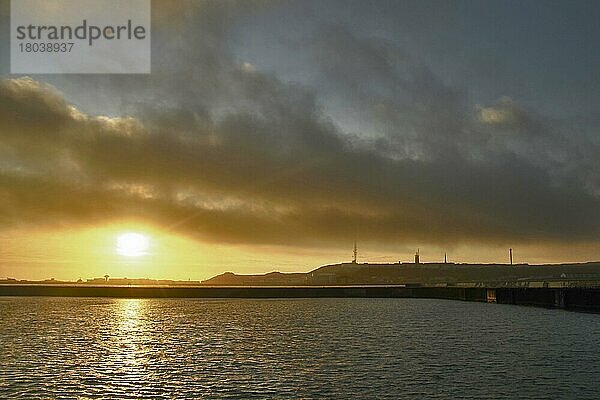 Blick von der Düne auf Helgoland  Schleswig-Holstein  Deutschland  Europa