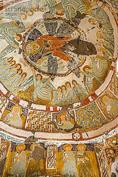 Fresken in der Agacalti Kirche  Ihlara-Tal  Kappadokien  Türkei  Kappadokien  Türkei  Asien
