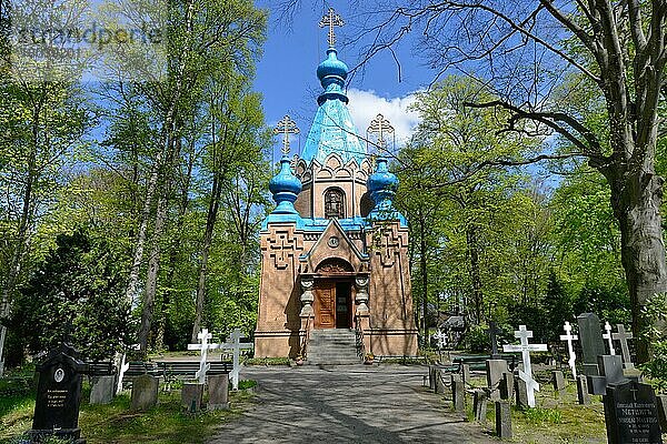 Russisch Orthodoxe Kirche  Friedhof  Wittestrasse  Tegel  Reinickendorf  Berlin  Deutschland  Europa