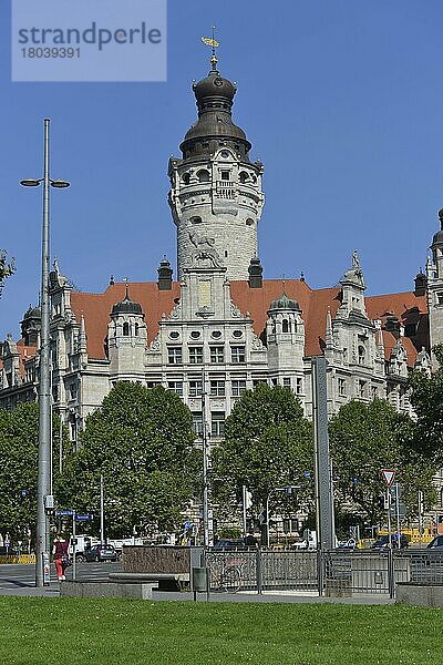 Neues Rathaus  Martin-Luther-Ring  Leipzig  Sachsen  Deutschland  Europa