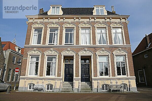Traditionelles Wohnhaus  Wohnhaus  Altstadt  Hoorn  Nordholland  Niederlande  Holland  Europa