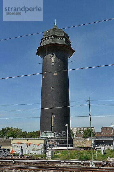 Wasserturm  Bahnhof Ostkreuz  Friedrichshain  Berlin  Deutschland  Europa