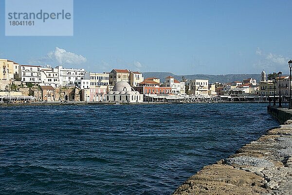 Venezianischer Hafen  Chania  Kreta  Griechenland  Europa