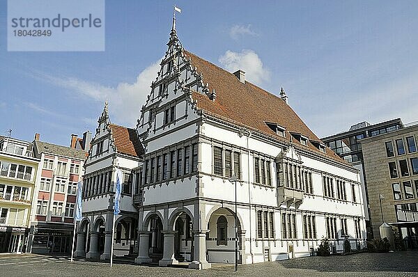 Rathaus  Paderborn  Ostwestfalen-Lippe  Nordrhein-Westfalen  Deutschland  Europa
