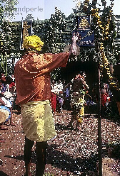 Mariamman-Fest in Pappanaicken Pudur  Coimbatore  Tamil Nadu  Indien  Asien