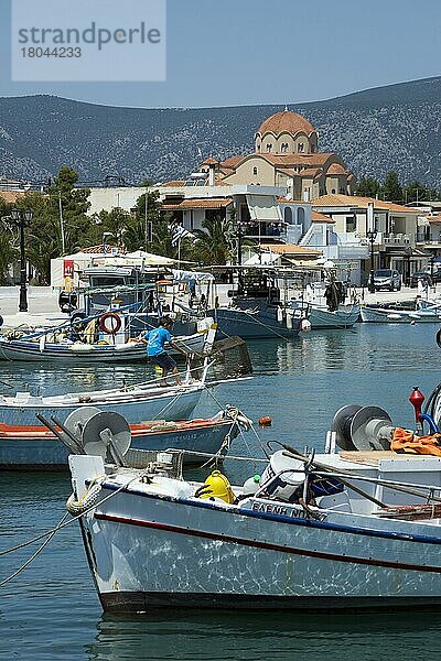 Hafen  Kilada  Peloponnes  Griechenland  Europa