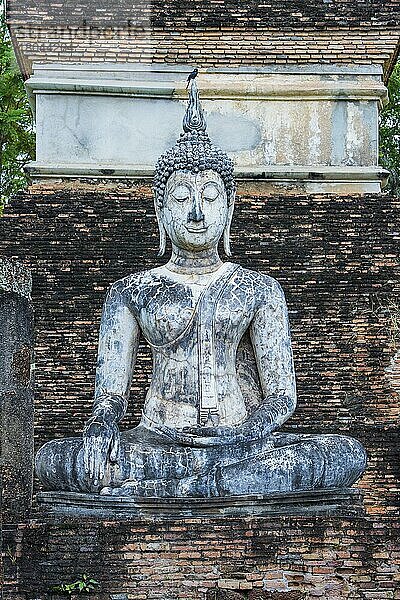 Wat Mahathat Tempelkomplex  Sukhothai Historical Park  Thailand  Asien