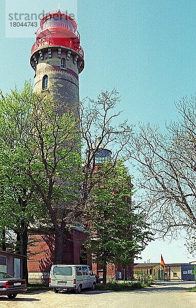 Neuer und alter Leuchtturm  Kap Arkona  Insel Rügen  16. Mai 1992  Mecklenburg-Vorpommern  Deutschland  Europa