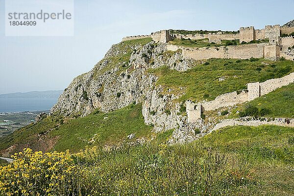Festung  Akrokorinth  Korinthia  Peloponnes  Griechenland  Europa