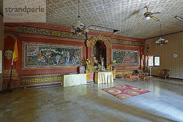 Gebetsraum des buddhistischen Kloster Brahma Vihara  Banjar  Nordbali  Bali  Indonesien  Asien