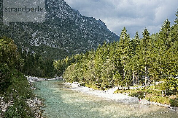 Fluss Soca  Soca  Triglav Nationalpark  Julische Alpen  Slowenien  Europa