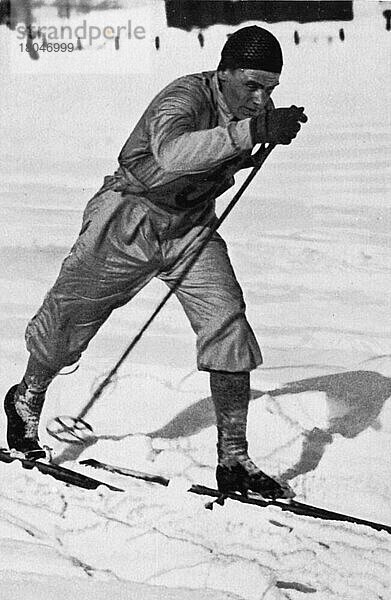 Oddbjörn Hagen  Norwegen  Zweiter im Speziallanglauf über 18 Kilometer  Silbermedaille  Medaillengewinner  Europa