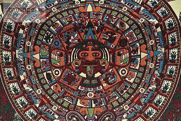 Teppiche  Kunsthandwerke der Mayas  Chichen Itza Mexico