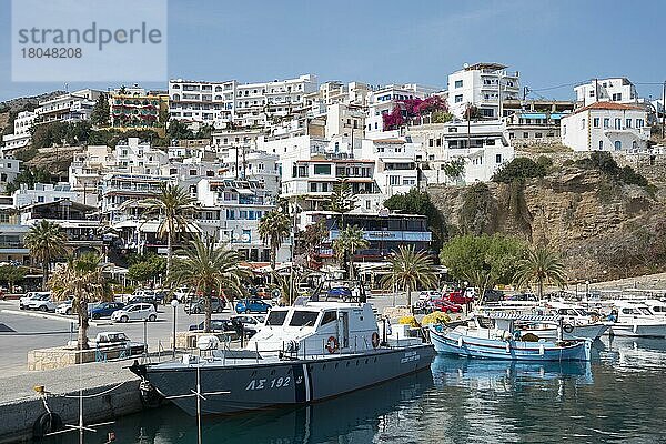 Hafen  Agia Galini  Kreta  Griechenland  Europa