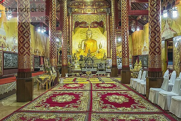 Wat Srisupahn-Tempel  Innenraum  Chiang Mai  Thailand  Asien