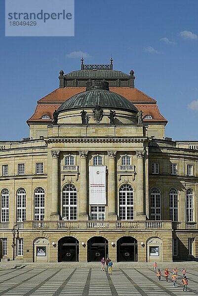 Opernhaus  Theaterplatz  Chemnitz  Sachsen  Deutschland  Europa