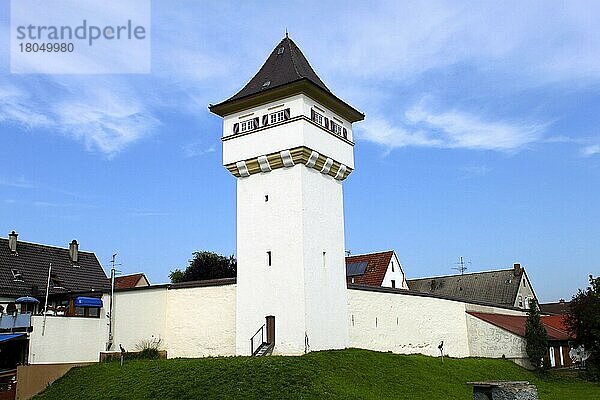 Wasserturm  Hauserlesturm  Leipheim  Landkreis Günzburg  Bayern  Deutschland  Europa