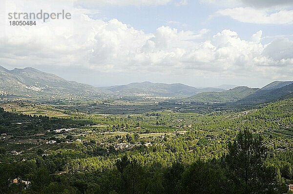 Jalon  Xalon  Val de Pop  Tal  Provinz Alicante  Costa Blanca  Spanien  Europa