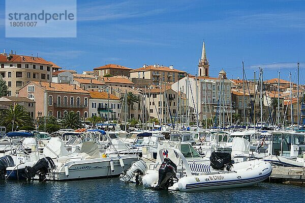 Altstadt  Hafen  Calvi  Korsika  Frankreich  Europa