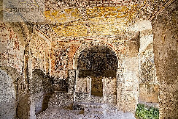 Höhlenkirche  Kloster Keslik  Kappadokien  Türkei  Kappadokien  Türkei  Asien