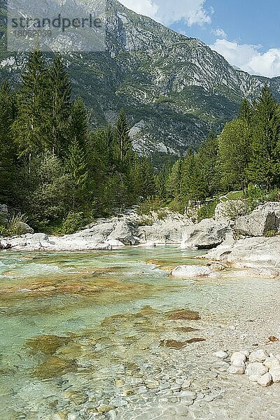 Fluss Soca  Soca  Triglav Nationalpark  Julische Alpen  Slowenien  Europa