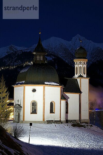 Seekirchl  Karwendelgebirge  Seefeld  Tirol  Österreich  Heiligkreuzkirche  Europa