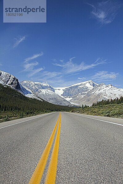 Trostloser Icefields Parkway  Highway 93 im Jasper National Park  Alberta  Kanada  Nordamerika