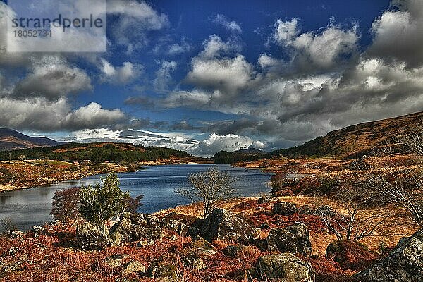 Looscaunagh Lough  Lakes of Killarney  Killarney  Ring of Kerry  Grafschaft Kerry  Irland  Europa