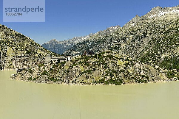 Grimselpass  Grimselsee  August 2013  Berner Oberland  Schweiz  Europa