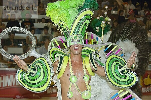 Tänzer  Gualeguaychu Karneval  Gualeguaychu  Provinz Entre Rios  Argentinien  Südamerika