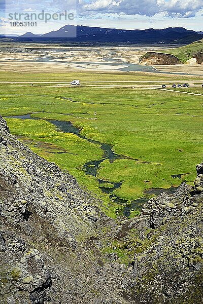 Landschaft  Fjallabak-Nationalpark  Landmannalaugar  Island  Europa