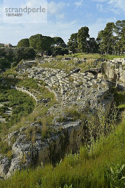 Anfiteatro Romano  Neapolis  Syrakus  Sizilien  Italien  Europa