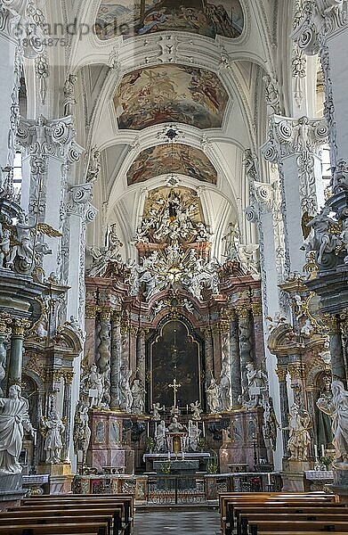 Innenansicht  Klosterkirche  Neuzelle  Brandenburg  Deutschland  Europa