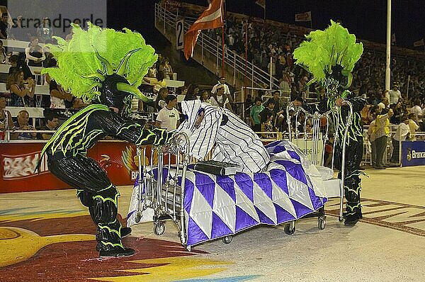 Tänzer  Gualeguaychu Karneval  Gualeguaychu  Provinz Entre Rios  Argentinien  Südamerika