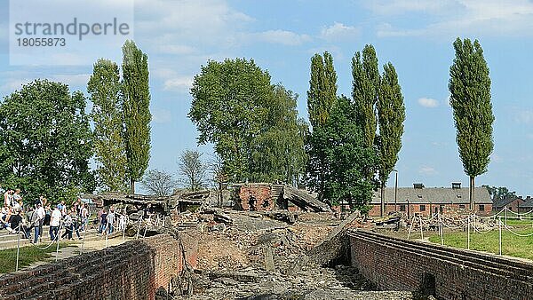 Gesprengte Gaskammer  Konzentrationslager  Auschwitz-Birkenau  Auschwitz  Polen  Europa