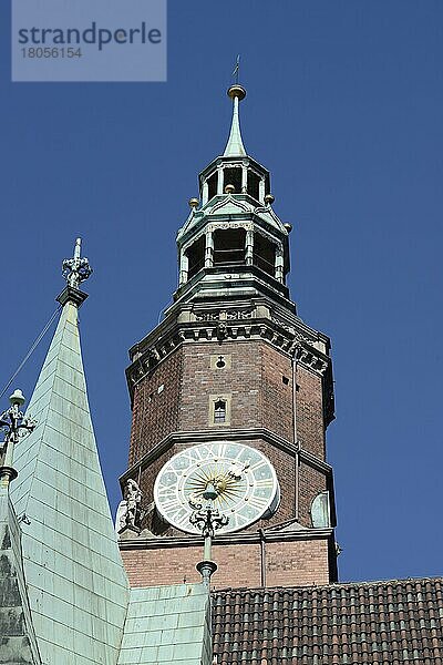 Turm  Rathaus  Ring  Breslau  Niederschlesien  Polen  Europa