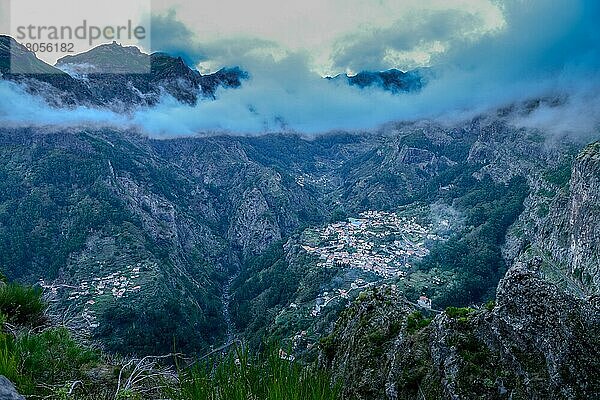 Bergdorf Curral das Freiras  Zentralgebirge  Madeira  Portugal  Europa