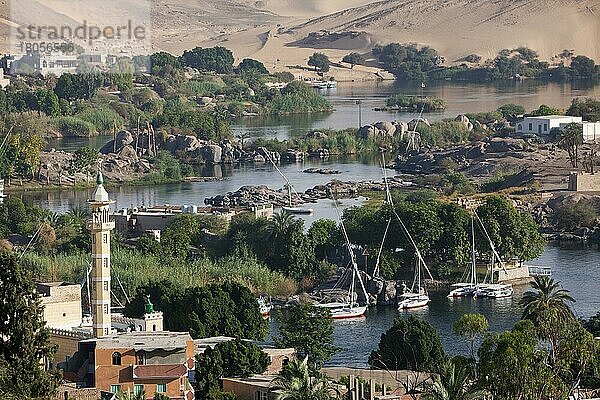 Nil  Assuan  Ägypten  Afrika