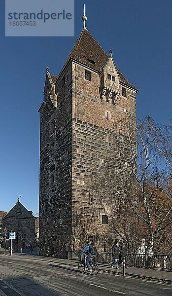 Schultturm  gebaut 1323  Nürnberg  Mittelfranken  Bayern  Deutschland  Europa