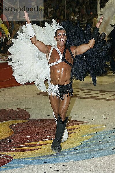 Tänzer  Gualeguaychu Karneval  Gualeguaychu  Provinz Entre Rios  Argentinien  Südamerika