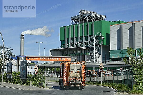 Müllheizkraftwerk der BSR  Freiheit  Ruhleben  Spandau  Berlin  Deutschland  Europa