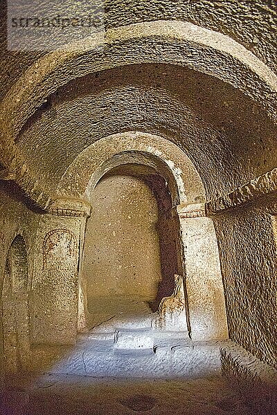 Höhlenkirche  Soganli-Tal  fantastische Tuffsteinformationen  Kappadokien  Türkei  Soganli  Kappadokien  Türkei  Asien