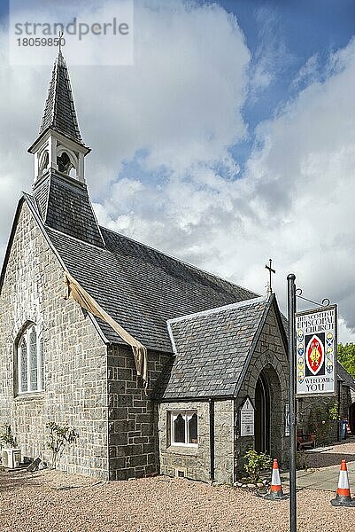 Schottische Episkopalkirche in Glencoe  Lochaber  Schottische Highlands  Schottland  UK