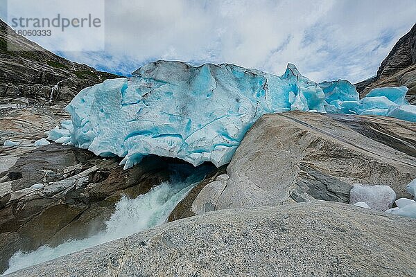 Nigardsbreen-Gletscher  Sogn og Fjordane  Norwegen  Europa