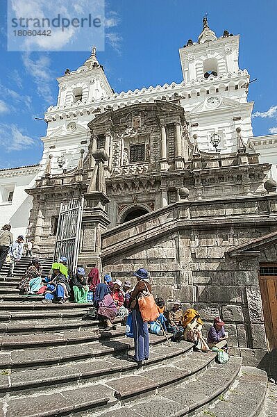 Kirche und Kloster San Francisco  Quito  Provinz Pichincha  Ecuador  Unesco-Weltkulturerbe  Südamerika